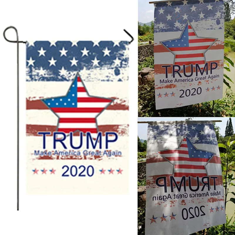 Флаг Трампа 2020 30*45 см двусторонний Печатный флаг Дональда стандарта Keep America Great