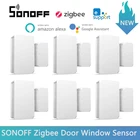 Датчик двери SONOFF Zigbee, 1-10 шт., охранная сигнализация SONOFF SNZB-04 для eWelink SONOFF ZBBridge, требуется работа с Alexa Google Home