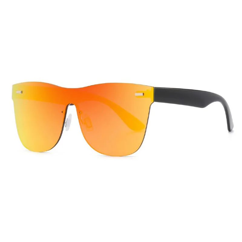 Male Women Flat Top Sunglasses Men Brand Black Square Shades UV400 Gradient Sun Glasses For Cool One Piece Designer | Аксессуары для