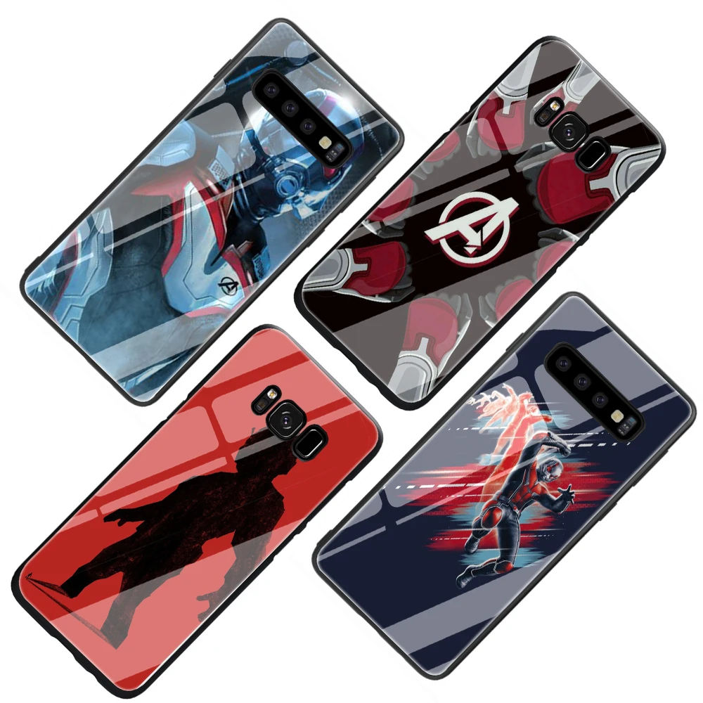 Чехол для телефона из закаленного стекла Marvel hero ant-man Samsung Galaxy S7 edge S8 Note 8 9 10 Plus A10 20 30