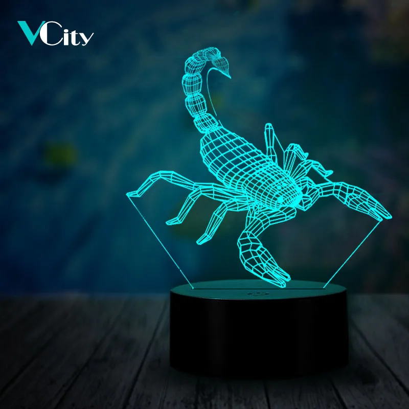 VCity 3D Скорпион Ночная детский подарок на день рождения Творческий дом бар