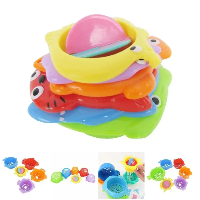 Горячая Распродажа 6 шт. детские купальные игрушки прочные Игрушки для ванны
