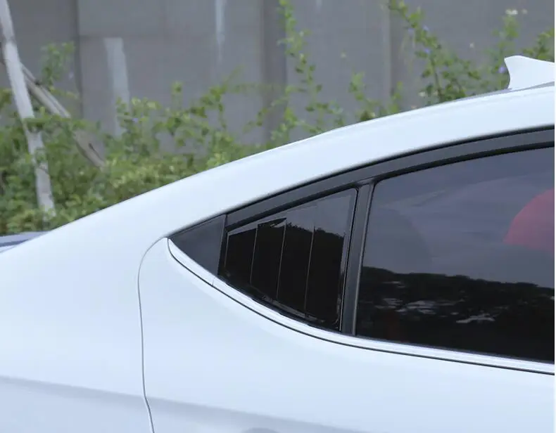 Для окон Elantra 2016-2019 Sedan ABS жалюзи для задней двери рамка формовочная накладка на