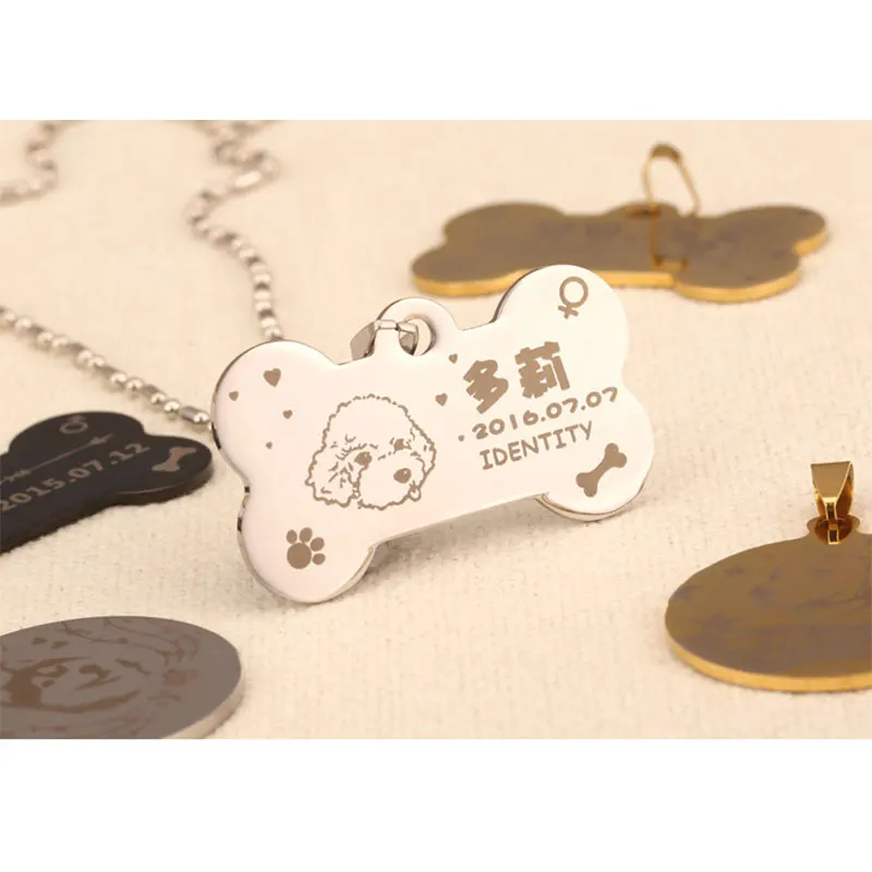 Бесплатная гравировка ошейник для питомца кошки аксессуары украшения ID собаки