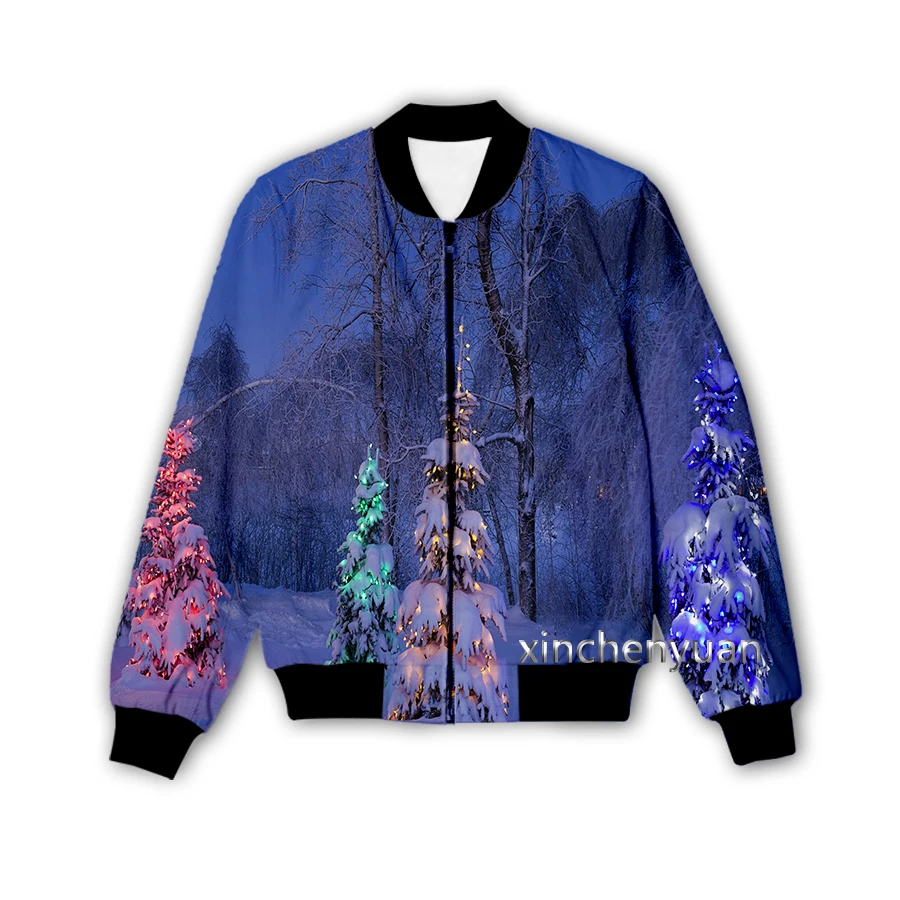 Новый мужской/женский Рождественский пиджак Phechion с 3D принтом модная уличная