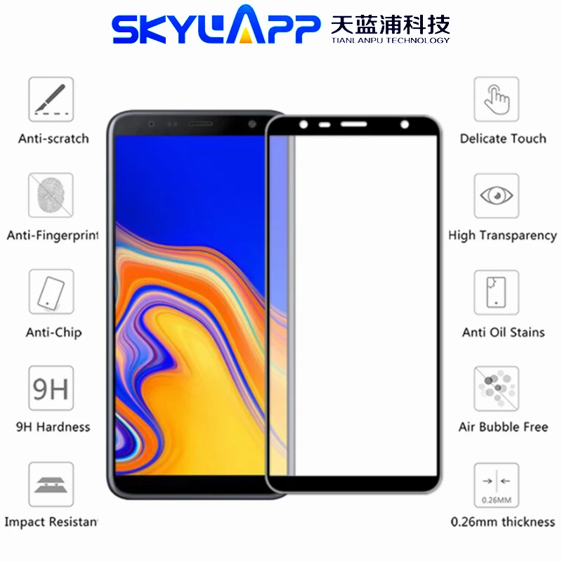 

Cellphone Protection Film For Samsung J4 PLUS / J6 Plus HD Protective Full Screen Anti-scratch Tempered Film Glass Free Shipping
