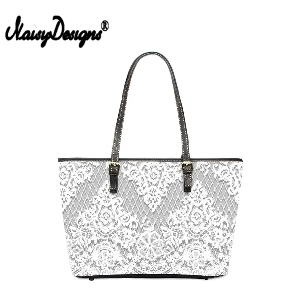 

Женская вместительная сумка-тоут noisydesign, наплечная сумка для девочек, этническое кружевное платье с принтом для ноутбука и офиса, большая су...