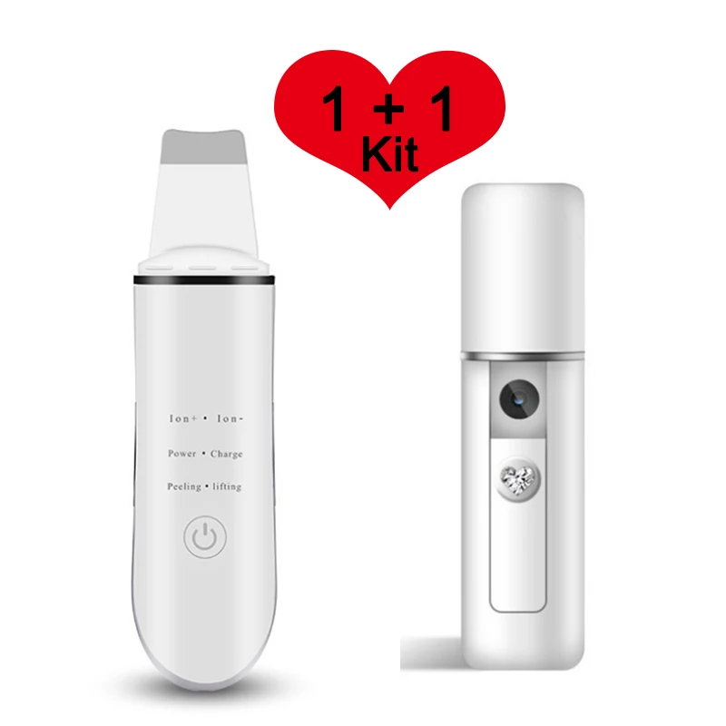 Ультразвуковая Вибрация кожи скруббер Глубокая очистка лица пилинг акне