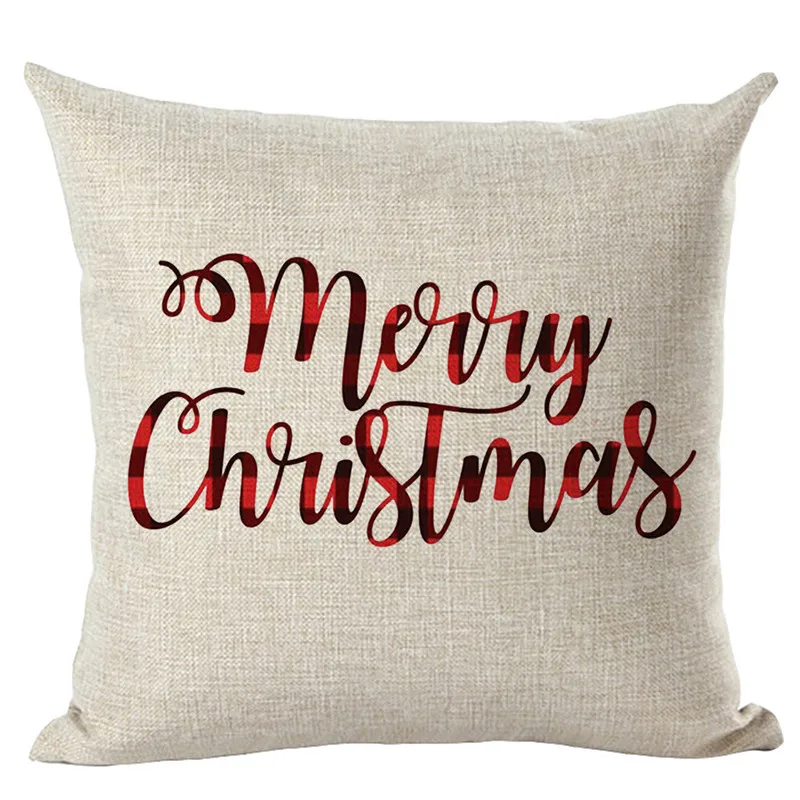 Merry Christmas наволочки для подушек, льняная наволочка для дивана, домашний декор, современная мода, наволочка для подушки, декоративная кровать, Прямая поставка/C - Цвет: A
