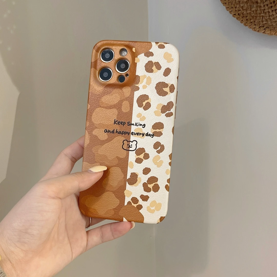 

Мягкий чехол с мультяшным леопардовым принтом для iPhone 13Promax 12Promax 12pro 13 11 11Promax xsmax xr x xs 7p 8P