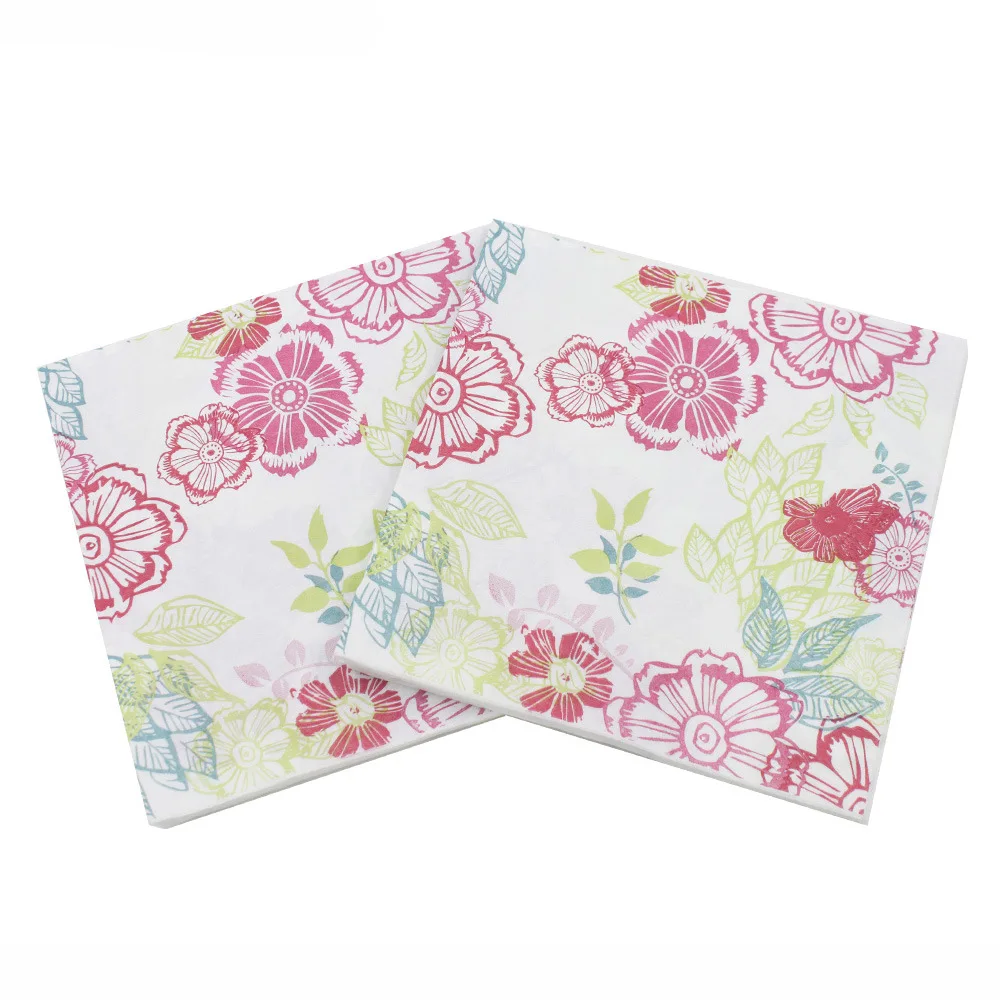 33x33 см Цвет печатные салфетки чай цветы и тканей сделай сам дня рождения свадьбы