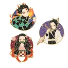 2021 аниме Kimetsu No Yaiba металлический значок фигурка игрушки Demon Slayer аксессуары для маскарада на Хеллоуин Коллекционная модель подарочные игрушки