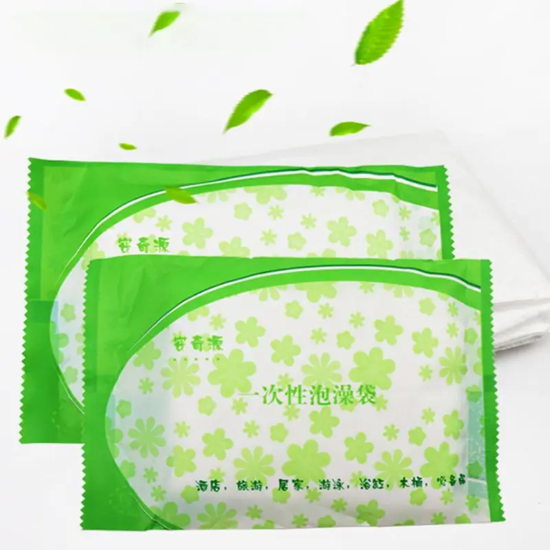 

10 Pack Disposable Bathtub Cover Liner Ultra Large Plastic Folding Bag Travel