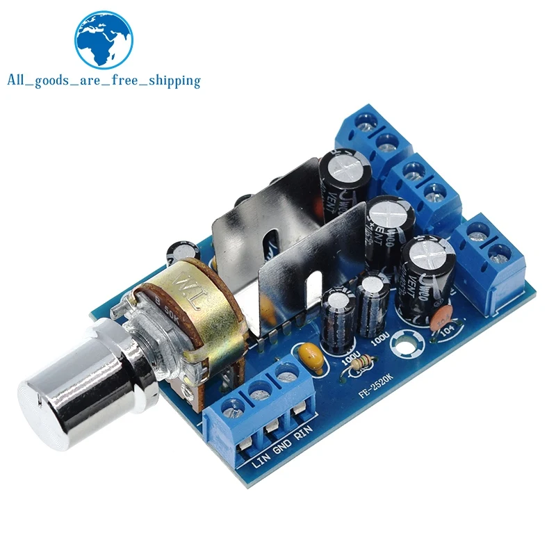 

TEA2025B Mini Audio Amplifier Board Dual Stereo 2.0 Channel Amplifier Board For PC Speaker 3W+3W 5V 9V 12V CAR DIY KIT