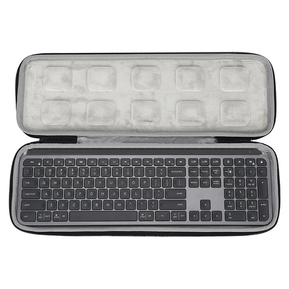 

Portable Waterproof Carrying Case for Logitech MX Keys Wireless Keyboard Hard Shell EVA Storage Bag