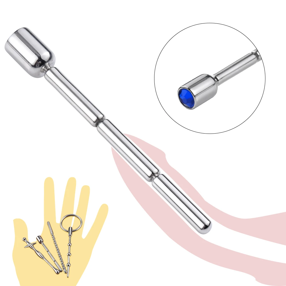 Дилататор для уретры Matel звуковой дилататор из нержавеющей стали с вкладышами