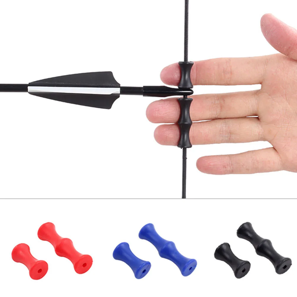 2 шт. Силиконовая защита для пальцев стрельбы из лука | Спорт и развлечения