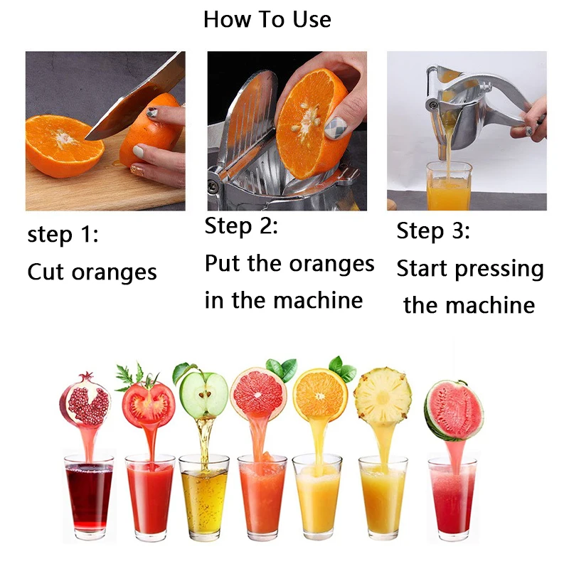 Ручная Соковыжималка портативная соковыжималка из алюминиевого сплава для