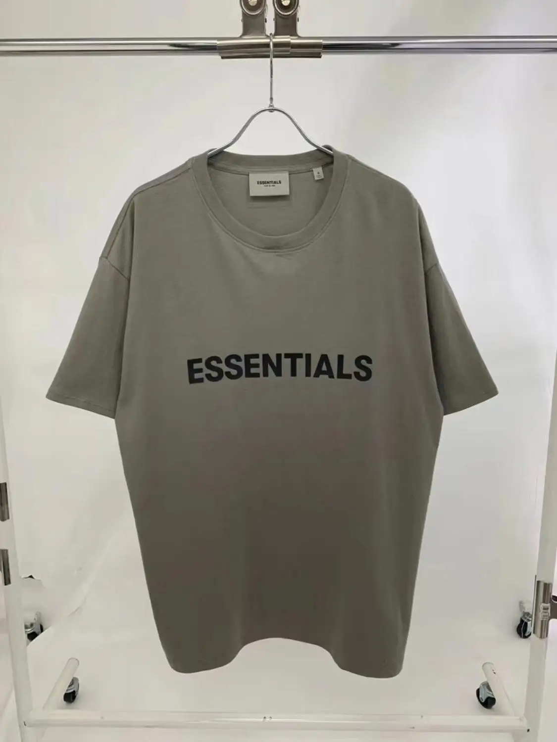 

ESSENTIALS print T shirt 2021 Summer new Fog Season Six men's T Shirt T shirt Oversize T-Shirt Cotton Tops Hip Hop Streetwear