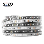 5 м WS2811 5050 SMD RGB-лента, Адресуемая 304860 светодиодовм, светодиодные пиксели, внешнее 1 Ic-управление, 3 светодиода, нормальныйяркий тип, 12 В постоянного тока
