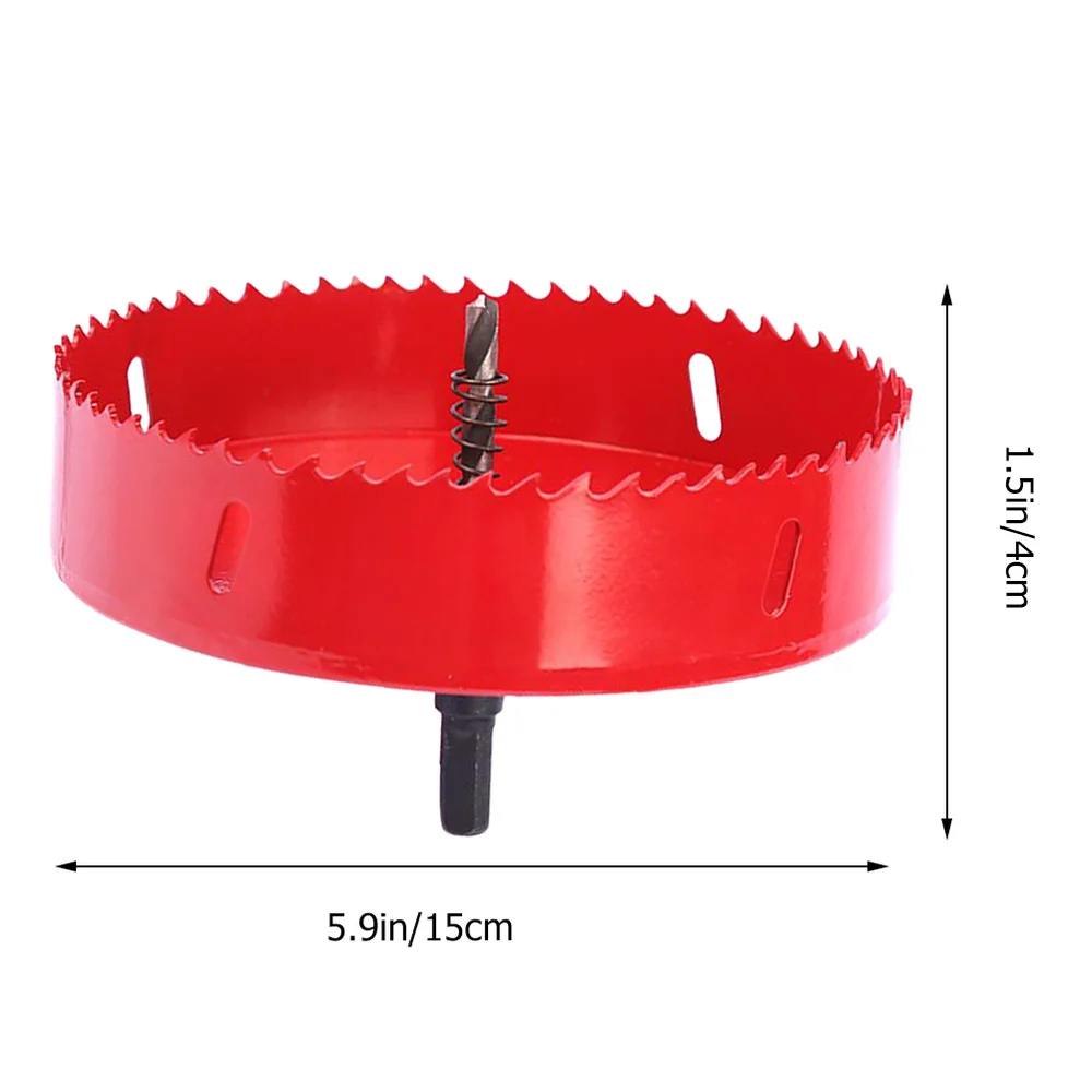 

1pc Metal Wood Hole Saws Opener Drill Bit Woodworking Diy Wood Cutter Drill Bit Metal Hole Opener for Woodworking (150mm Red)