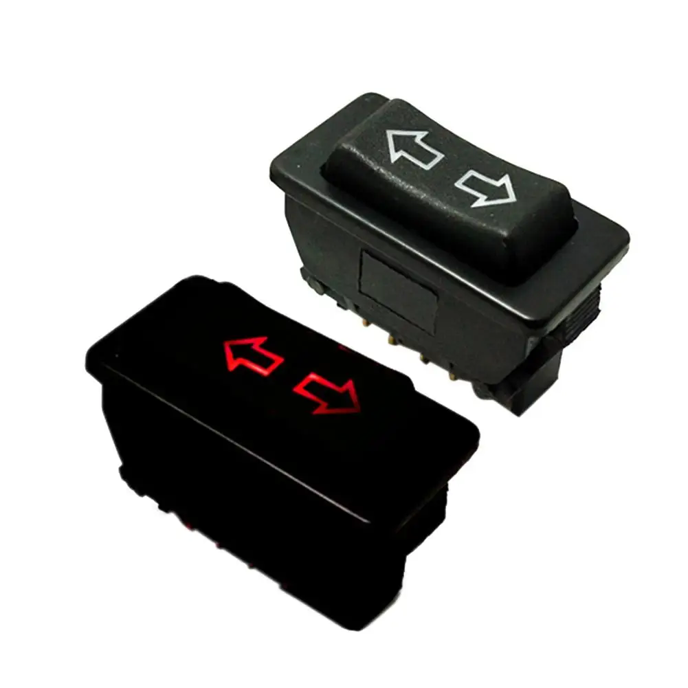 

Hot 1PC/Packs 5Pin 12 To 24V Black Car Power Window Switch With Lamp Plastic Electronic Components Universal For Cars
