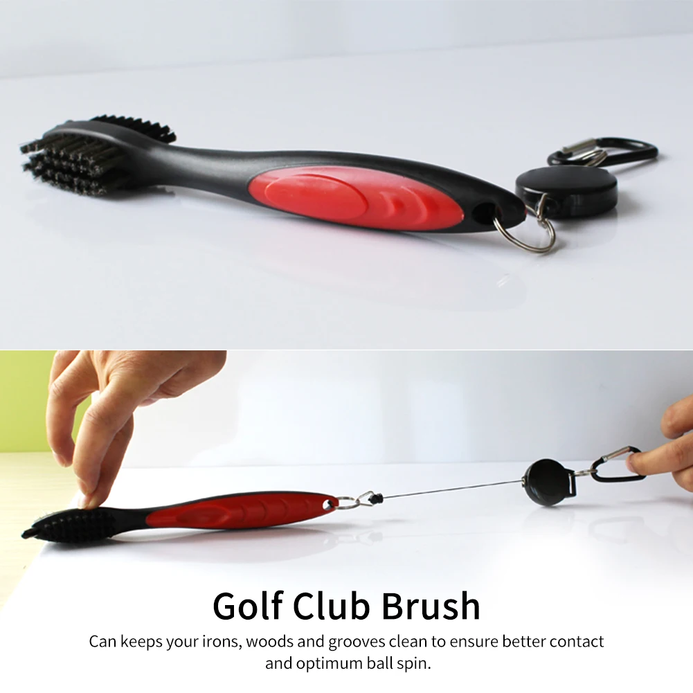 

Exercise Portable Fitness Accessories Golf Club Cleaner Set Cleaning Brush Practical Divot Tool Multifunction Groove Sharpener