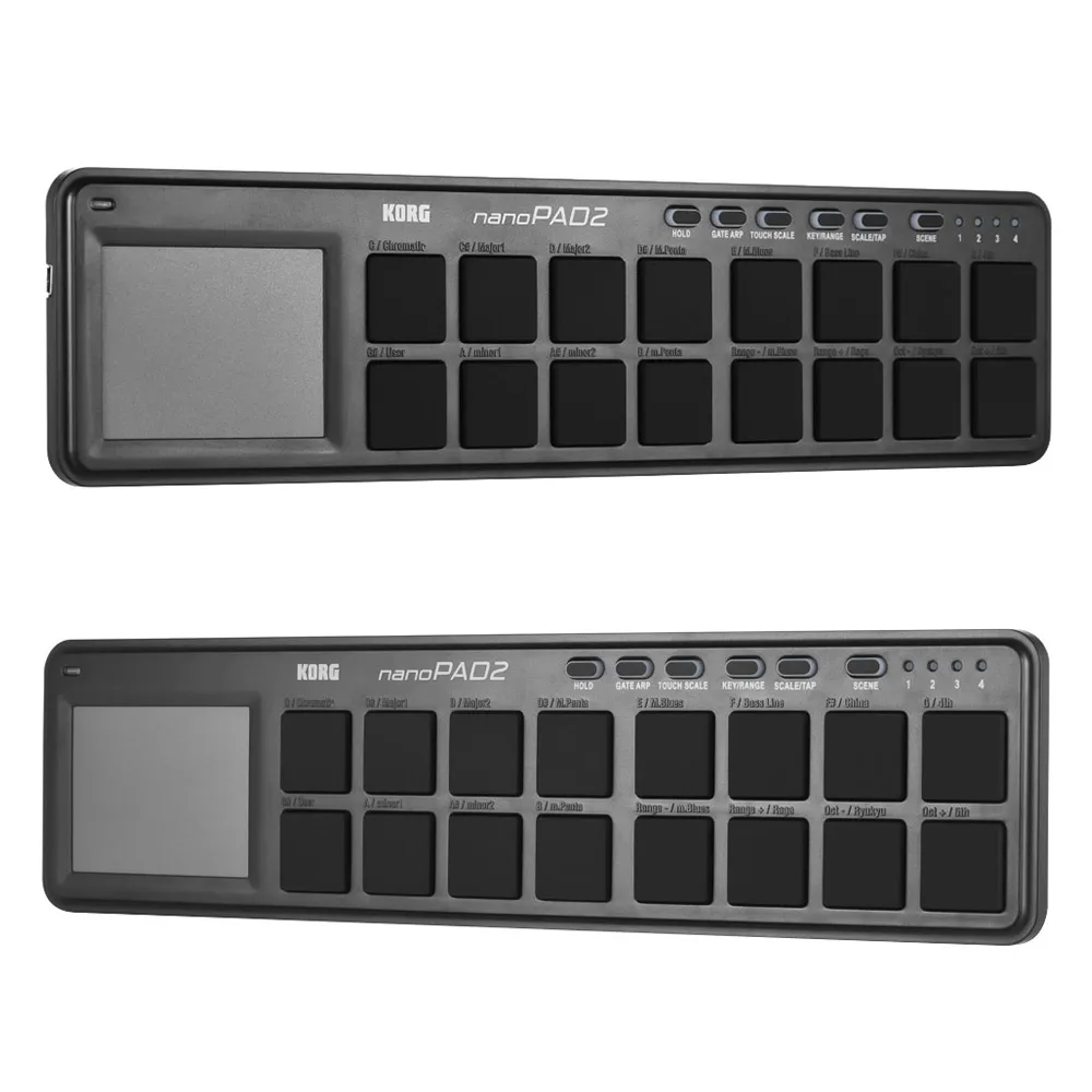 Тонкий портативный USB MIDI-контроллер KORG nanoPAD2 16 трипперов с кабелем запчасти для