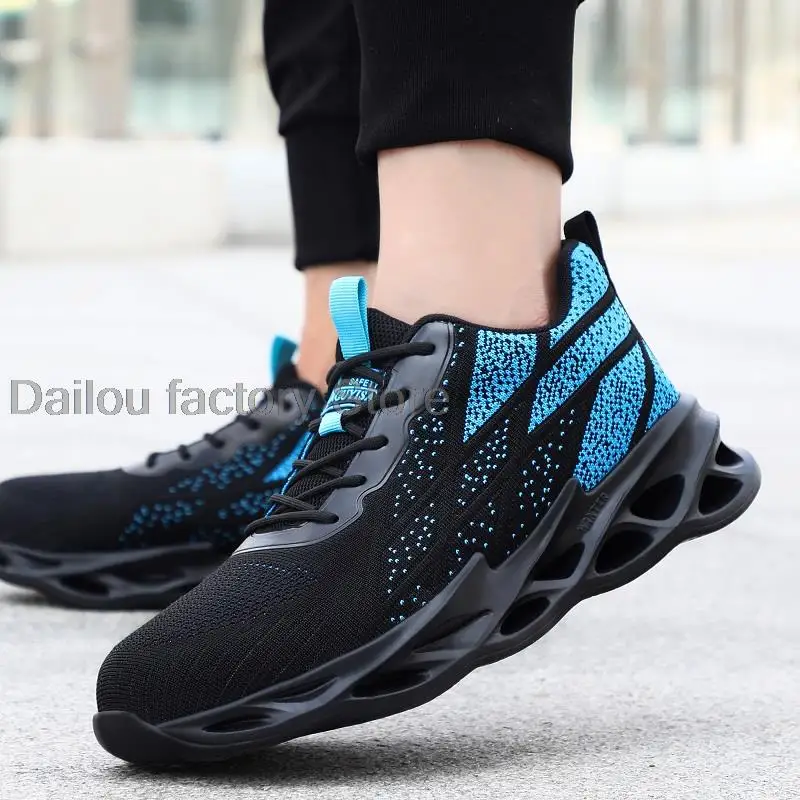 Модная рабочая обувь кроссовки стальной носок защитная мужские ботинки новинка