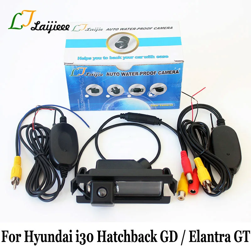 Беспроводная камера заднего вида для hyundai i30 хэтчбек GD/Elantra GT 2012 ~ 2017/RCA AUX HD CCD