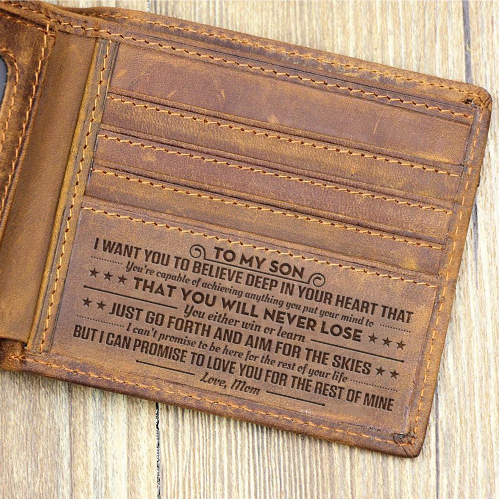 Мужской кошелек из натуральной кожи коричневый винтажный бычьей по