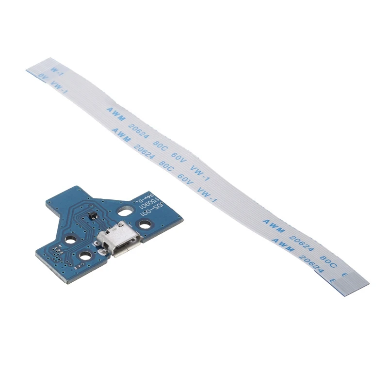 2 комплекта Usb разъем для зарядки плата контроллера Sony Ps4 A227 - Jds-030 + 12 Pin кабель и