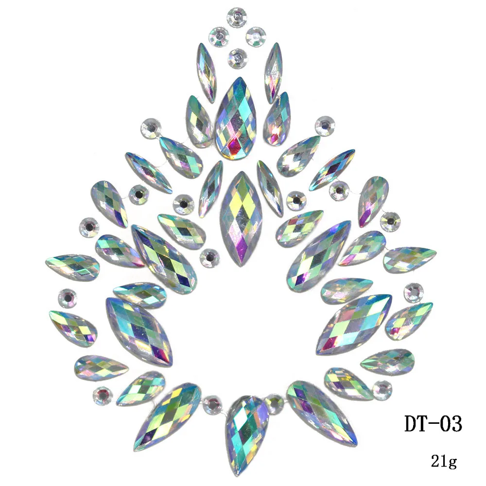 3D-Наклейки для пупка с кристаллами наклейки танца живота блестящие стразы