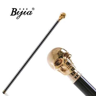 Gold human skeleton BIJIA джентльмен трость domineering ручка в виде животного скипетр креативный подарок civilized трость - Цвет: Gold human skeleton