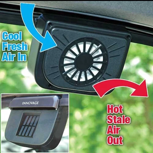 

Solar Powered Car Air Vent Cool Cooler Fan