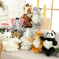 plush animals backpacks kids stuff backpack leopard tiger panda polar bear giraffe school bag