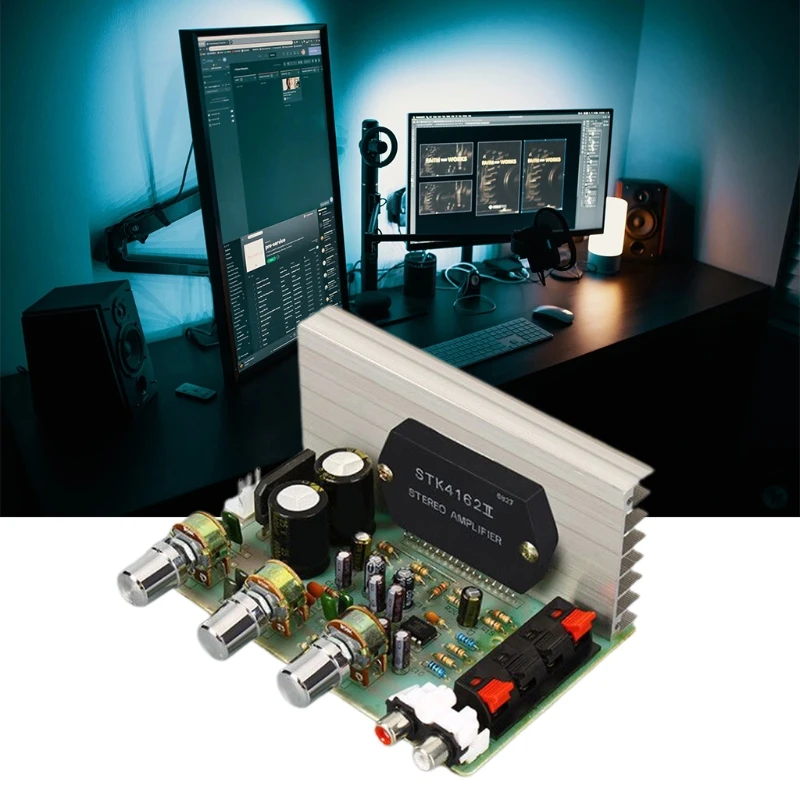 50 Вт + STK4132 Плата усилителя DX-0408 2 0 канал двойной высокий-Мощность DIY модуль