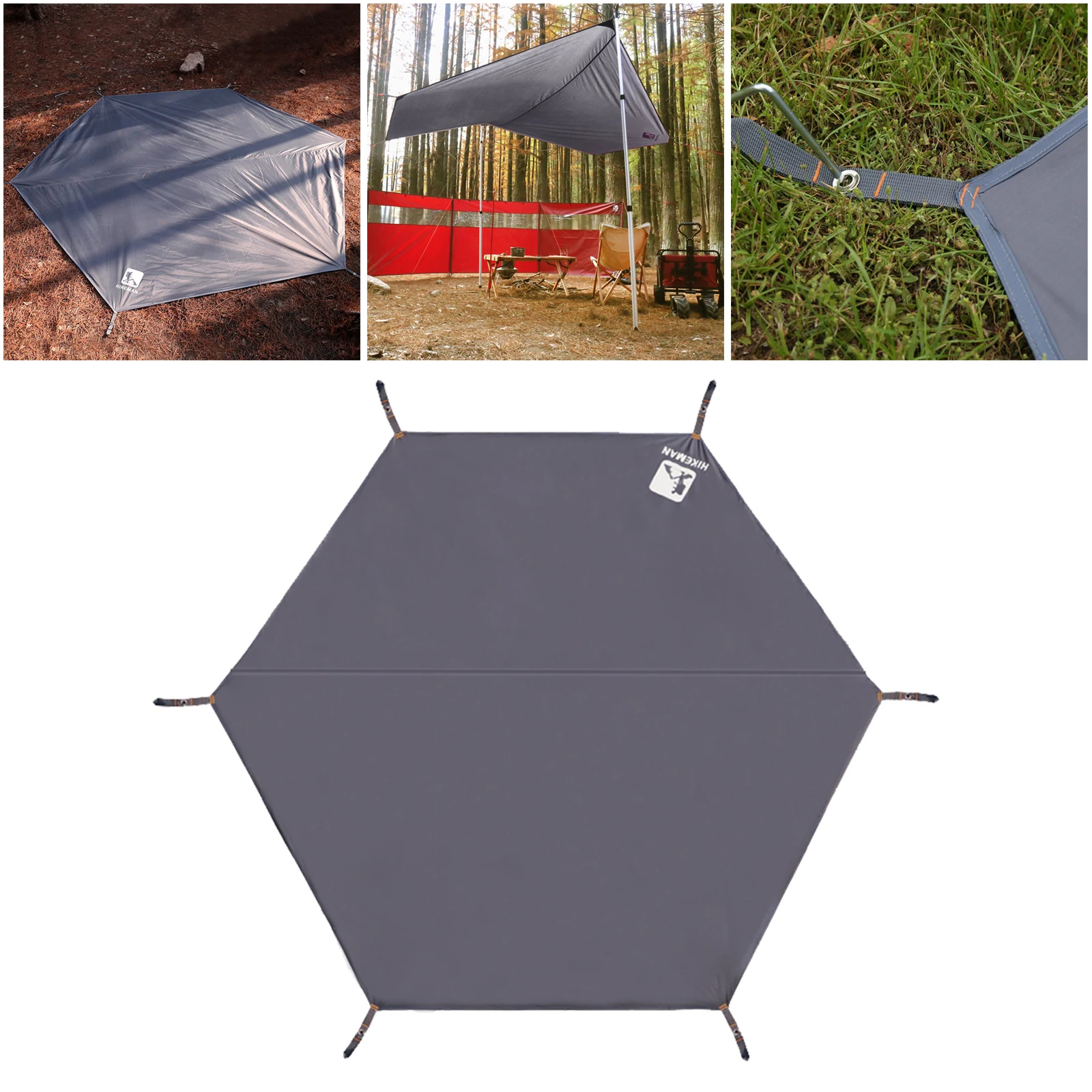 

Ultralight Tent Footprint, PU 2000mm Waterproof Camping Tent Tarp with Drawstring Carrying Bag for Ground Camping Hiking