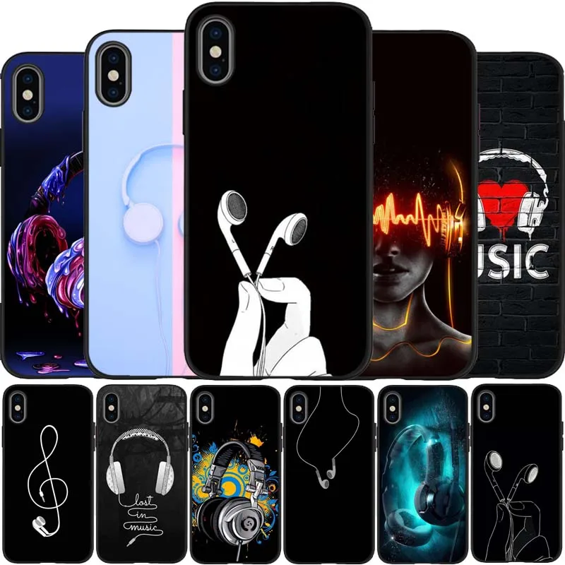 Черный силиконовый чехол для iPhone 12 XR XS Max 5 5S SE 2020 6 6S 7 8 PLUS X 11Pro Max11|Бамперы| |