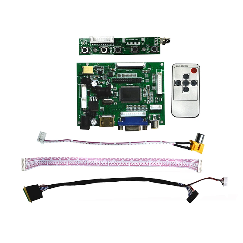 Free Shipping VGA AV LCD LVDS Controller Board Kit HDMI-compatible For 7inch N070ICG-LD1 N070ICG-LD4 1280X800 LED Panel | Электроника