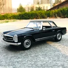 Модель автомобиля Mercedes-Benz 230SL 1:24 WELLY, из сплава, для украшения, Коллекция игрушечных инструментов в подарок