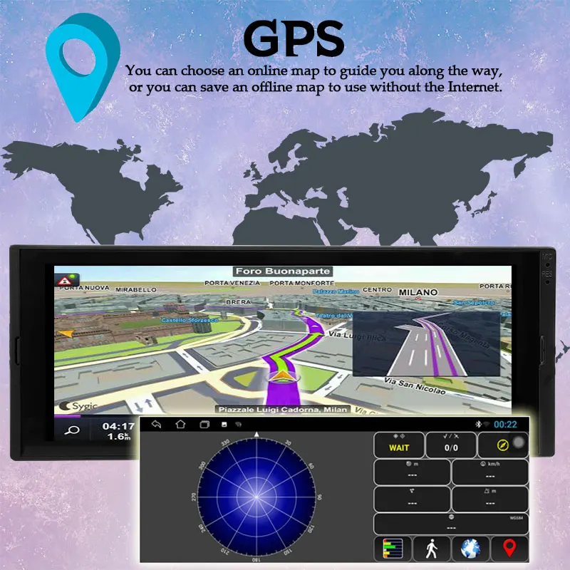 Автомагнитола 1 Din Bluetooth 6 9 дюйма mp5-плеер Авторадио стереомагнитола видео Android 8.1