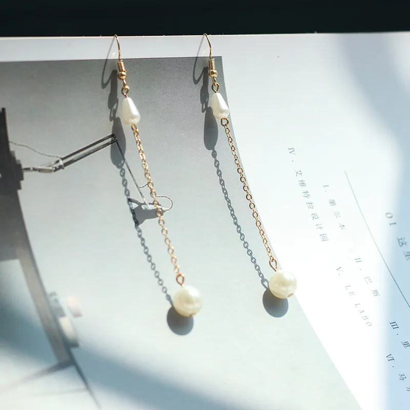 2019 новый тренд моды простой личности дикий дизайн длинные серьги одежда