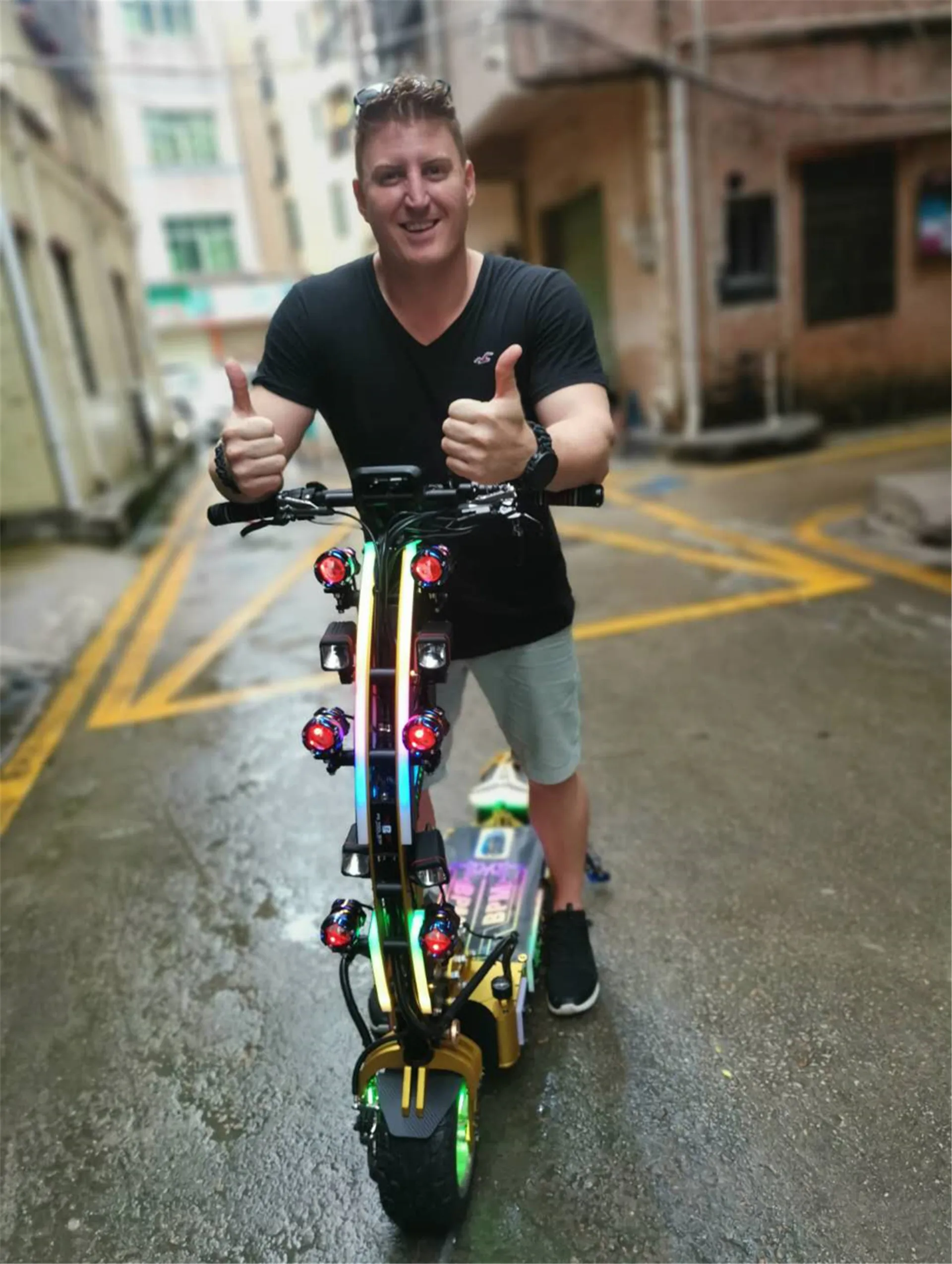KWHEEL по индивидуальному заказу скутер светодиодное напольное 60V 35Ah Электрический скутер