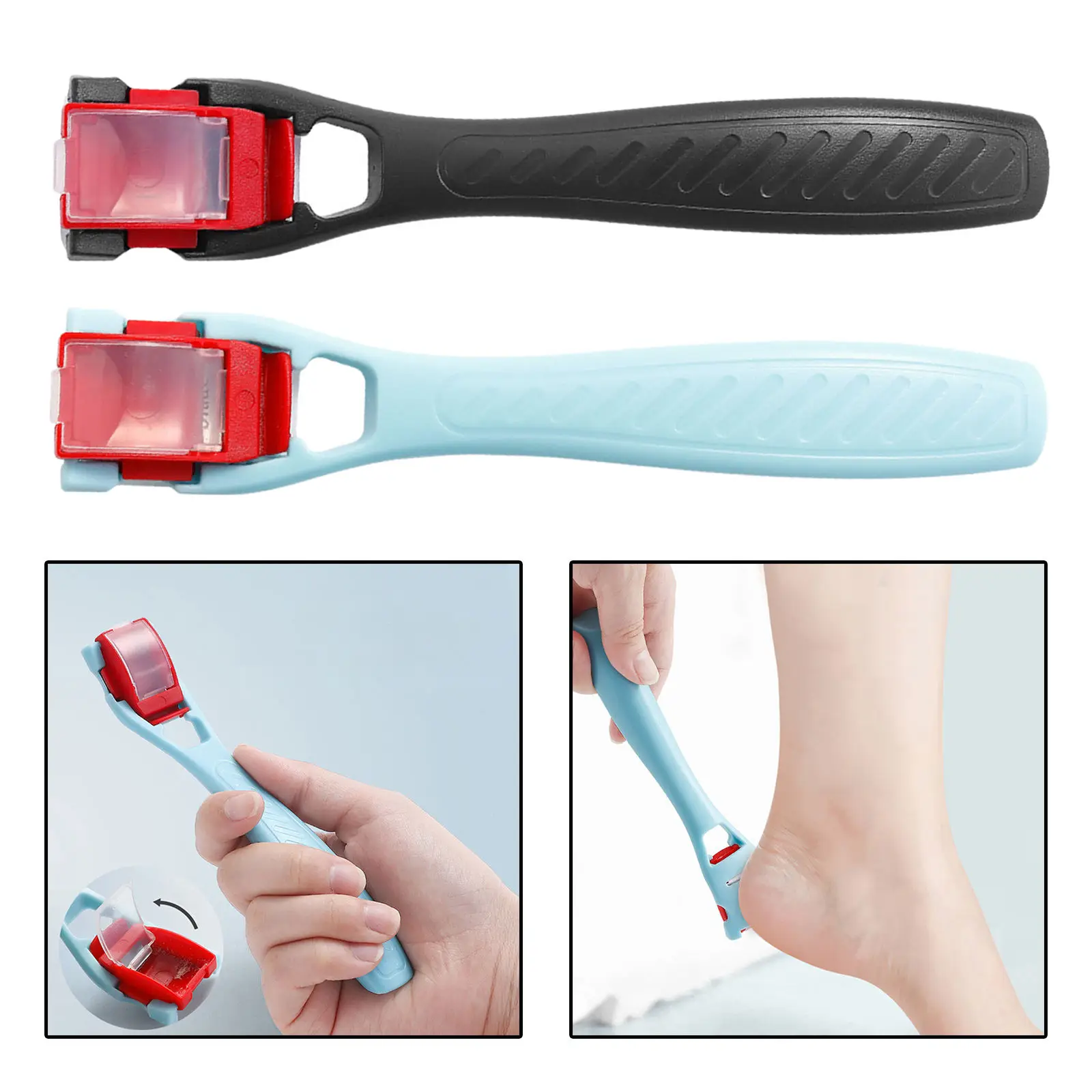 

Профессиональный Рашпиль для ног, педикюрная Бритва для мозолей, скребок для пятки из АБС-пластика, ручка для ног