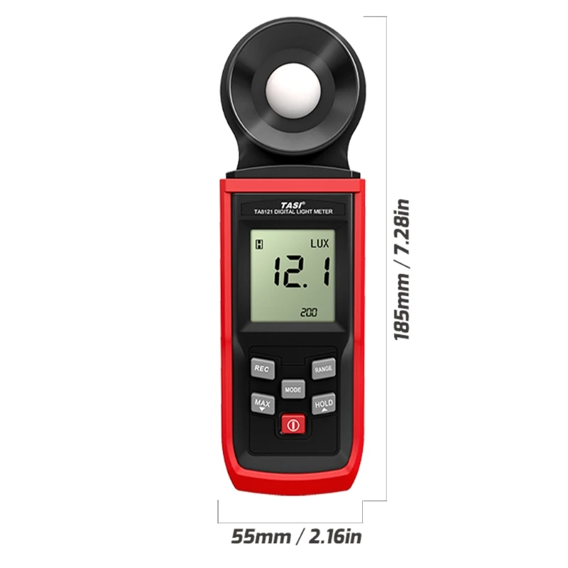 

TA8123 200,000 Lux Light Meter Lux/FC Measure Tester Luxmeter 50 Group Data Hold