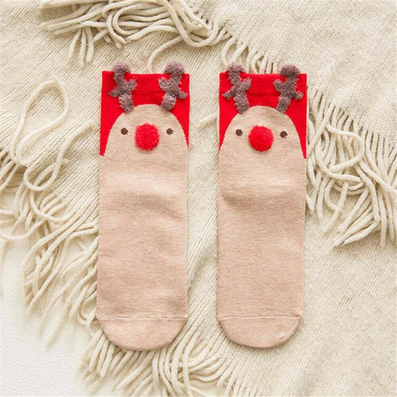 

Winter Socks Christmas Gift Unisex Women Men Xmas Crew Socks Warm Soft Comfortable Cotton Jacquard Sock Soxs FOR Girl Women