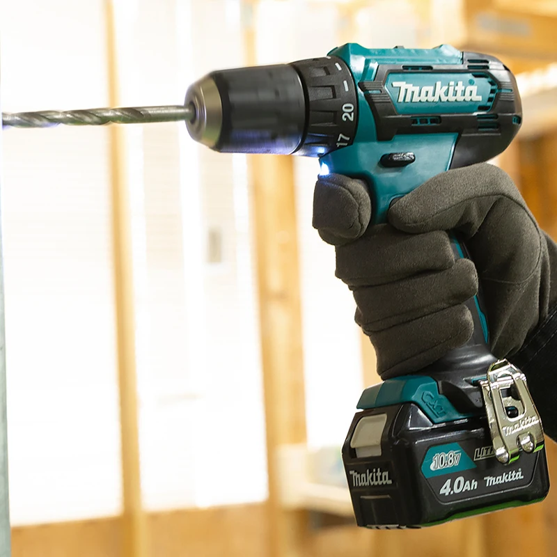 Дрель шуруповерт Makita DF333DWYE аккум. патрон:быстрозажимной (кейс в