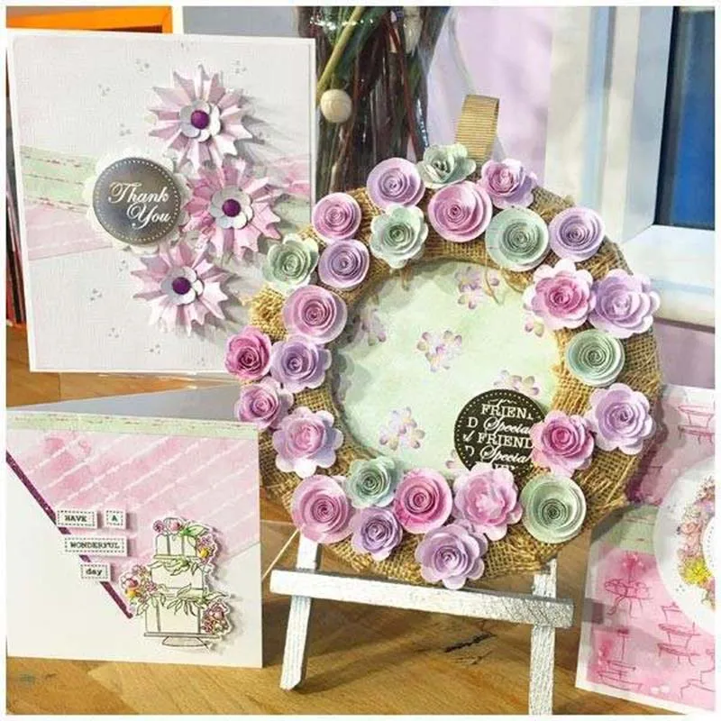 Набор вырубных штампов &quotсостав держащей букет на свадьбе 2 трафареты