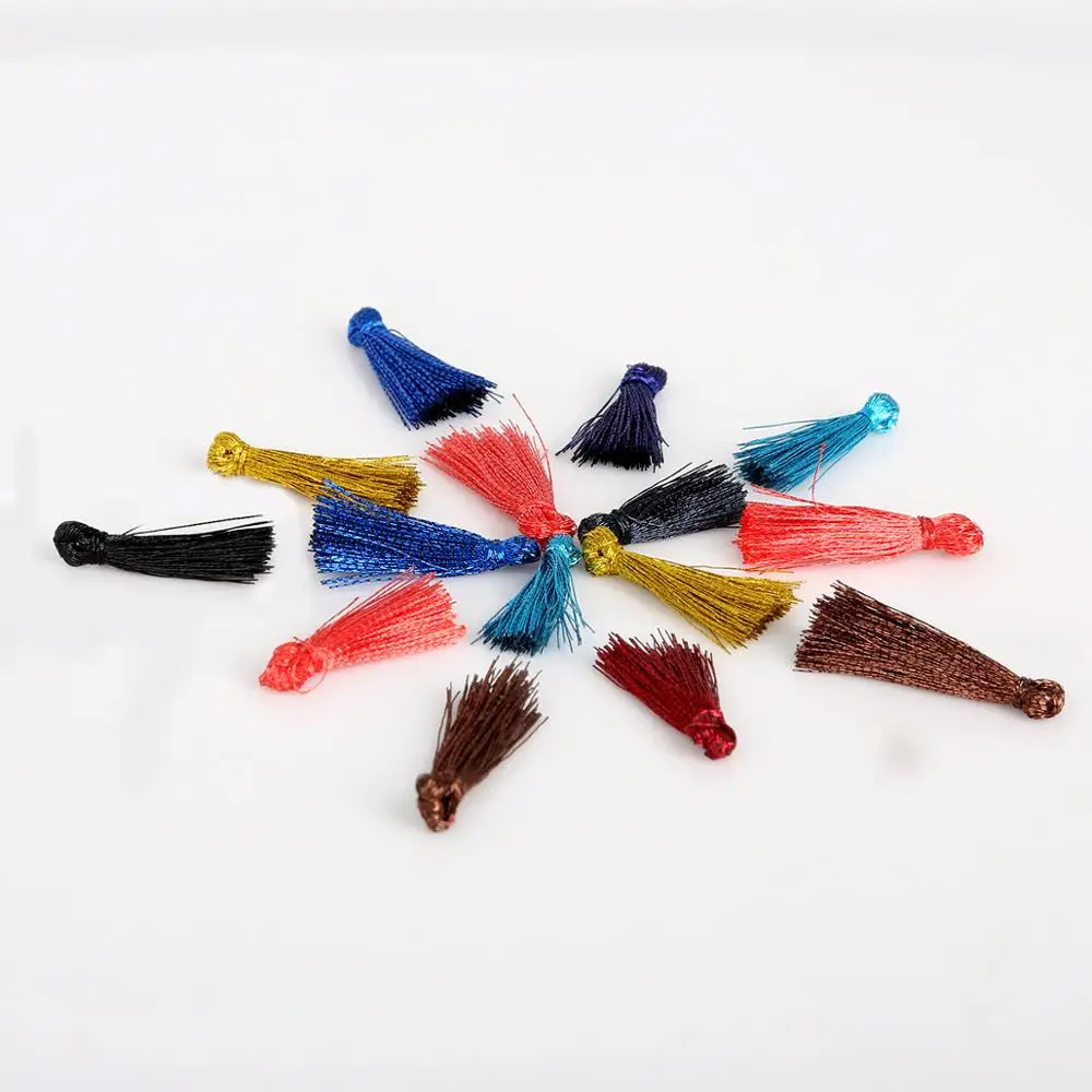 100 шт./пакет 20 мм Маленькая мини-кисточка для рукоделия ожерелья браслета свадьбы